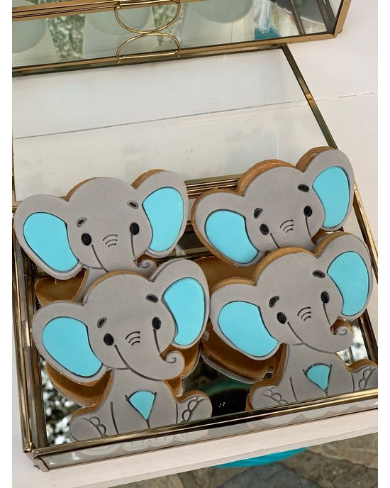 Baptism decoration for boy and girl, theme: little elephant No 1 Christening