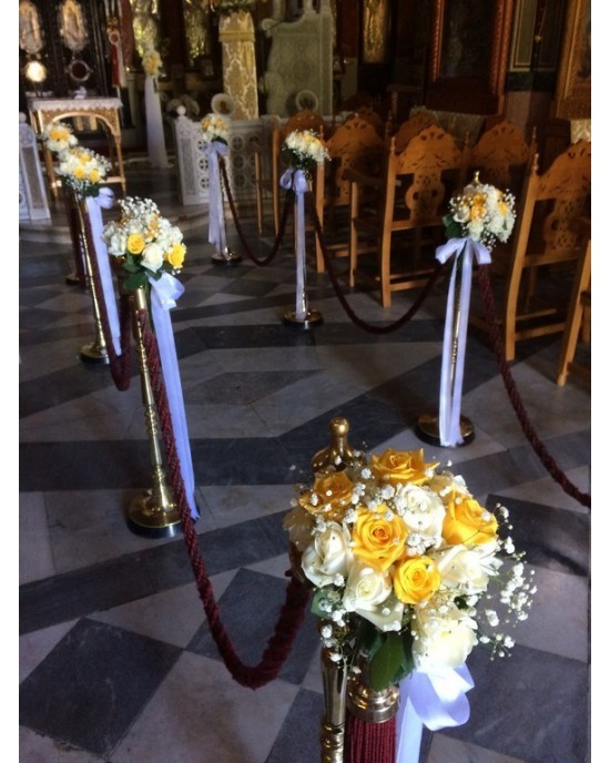 Wedding decoration with white & yellow flowers Wedding