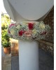 Wedding decoration with white, fuchsia, baby, pink and red flowers Wedding