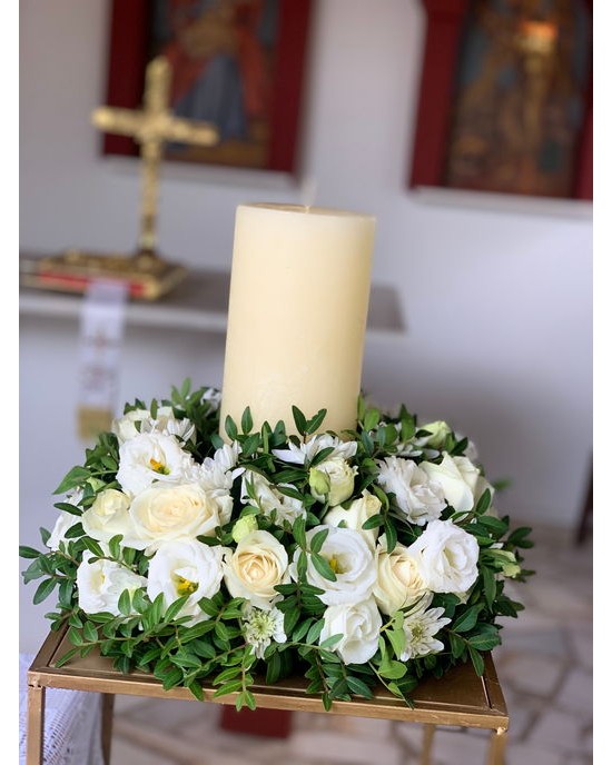 Διακόσμηση γάμου με λευκά λουλούδια Γάμος