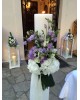 Wedding decoration with white & lilac flowers Wedding