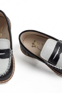Loafers walking shoes for boy made of leather