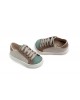 Sneakers walking shoes for boy made of  textile and suade Christening Shoes
