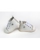 Walking boot shoes for boy made of leather and suade Christening Shoes