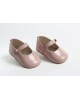 Baby girl hug shoes  made of patent leather Christening Shoes