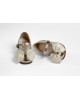 Leather walking shoes with satin bows Christening Shoes