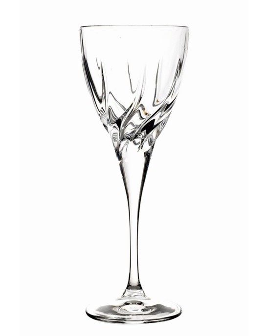 Crystal wine glass with engravings  Glasses