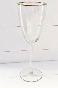 Carved crystal glass