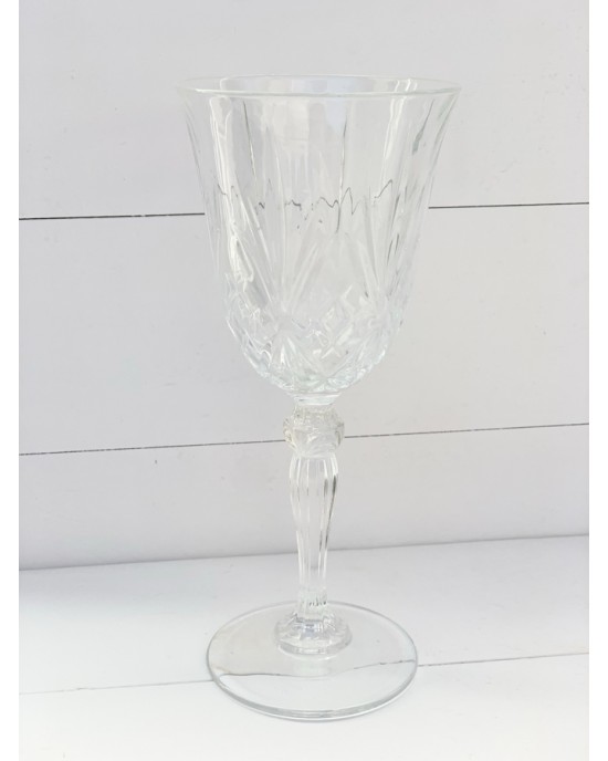 Ποτήρια Γάμου - Ποτήρι κρασιού κρυστάλλινο σκαλιστό Ποτήρια