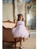 Baptism dress made of  lilac tulle Christening clothes