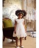 Baptism dress in ivory made of high quality lace Christening clothes
