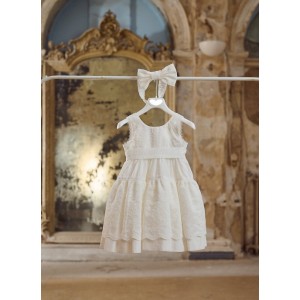 Classic baptism dress in ivory