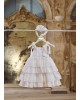 Baptism dress made of cotton broderie lace with frills Christening clothes