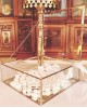 Στεφανοθήκη από γυαλί με χρυσές λεπτομέρειες Στεφανοθήκη
