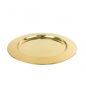 Round inox minimal gold tray