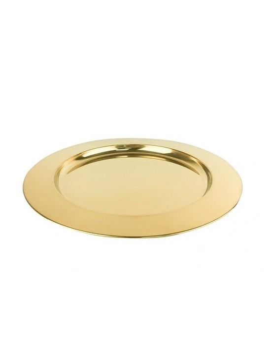 Δίσκοι Γάμου - Στρογγυλός ανοξείδωτος μινιμαλ χρυσός δίσκος  Δίσκοι
