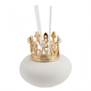 Christening favor reed diffuser vase with crown