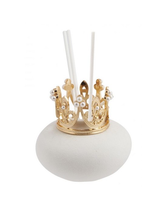 Christening favor reed diffuser vase with crown Favors