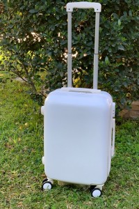 Trolley suitcase for christening, ivory