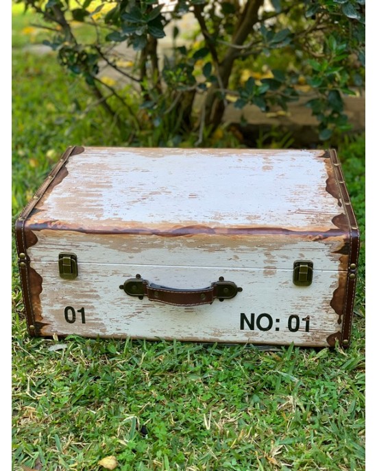 Vintage suitcase for boy christening Boxes 