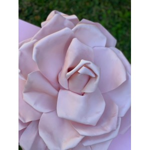 Κουτί βαπτιστικών για κορίτσι  ροζ με μεγάλο λουλούδι