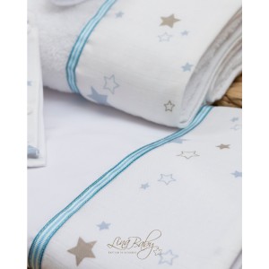 Oilcloth for boy, with stars