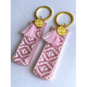Christening martyrika for girl, keychain with with  gold coin with cross