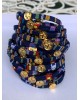 Christening martyrika for boy or girl , bracelets made of colourfull cord with gold cross Martirika