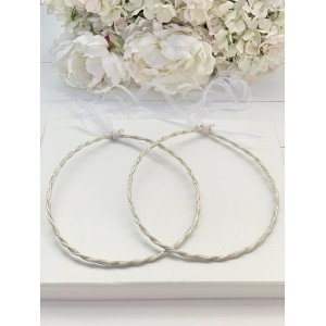 Silver plated  wedding wreaths