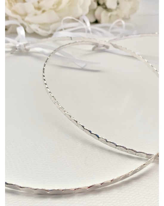 Silver plated wrought wedding wreaths Wreaths