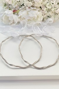 Silver  wedding wreaths