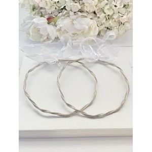 Silver plated  wedding wreaths