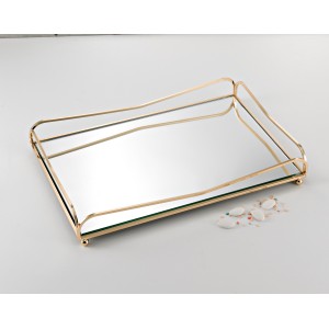 Rectangle mirror tray