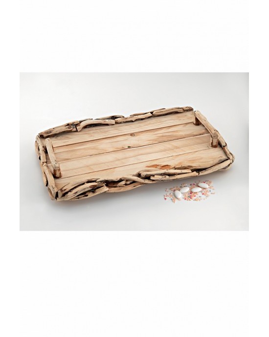 Rectangle wooden tray made of small woods  Trays