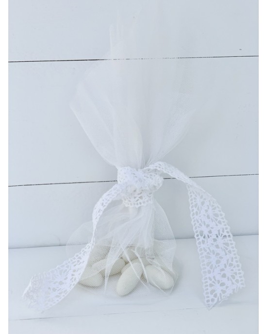 Wedding favor tulle with traditional lace Favors