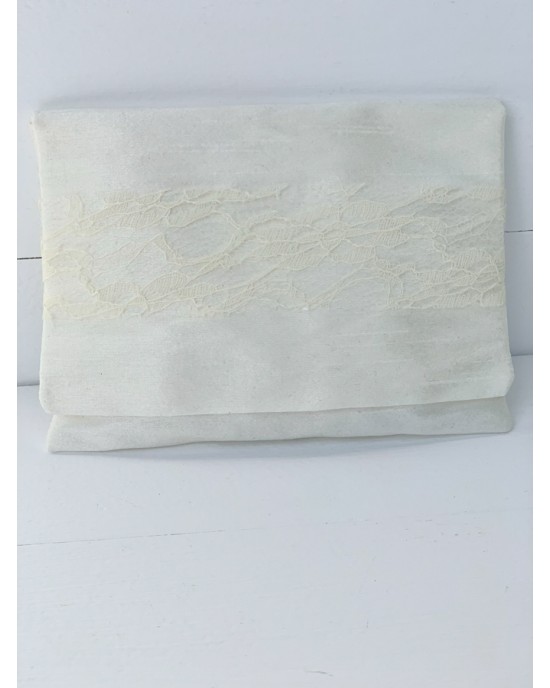 Wedding favor silk fabric envelope with lace Favors