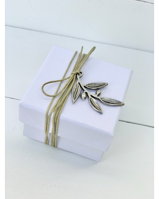 Wedding favor, box with olive branch Favors