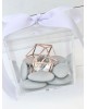 Μπομπονιέρα γάμου κουτί plexi glass με διακοσμητικό διαμάντι Μπομπονιέρες