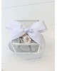 Μπομπονιέρα γάμου κουτί plexi glass με διακοσμητικό διαμάντι Μπομπονιέρες