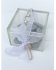 Wedding  favor plexi glass box decorated with beads and pearls Favors