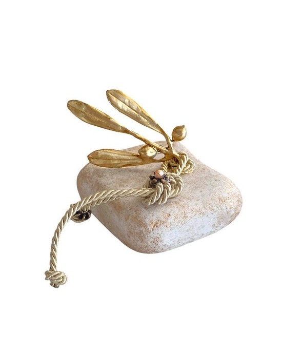 Wedding favor pebble with οlive branch Favors