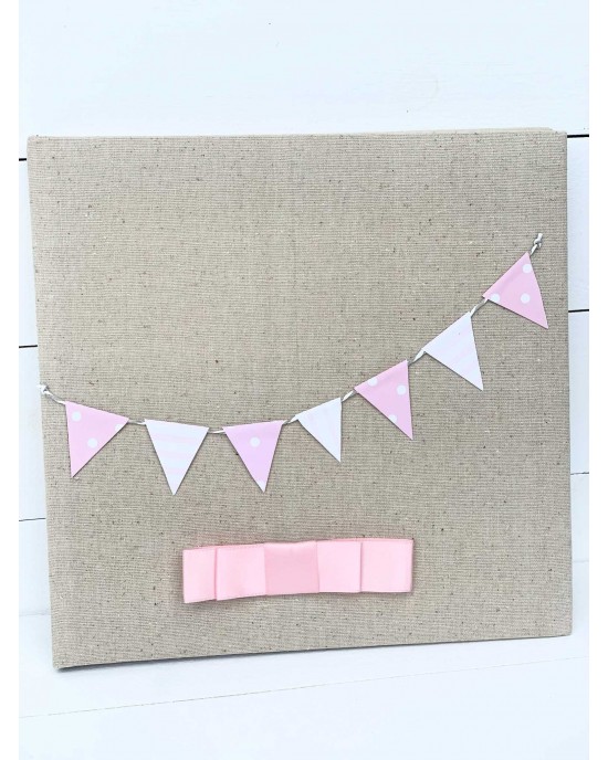 Wish book ivory linen with  little flags Wish books