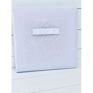 Wish book white linen with lace