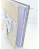 Wish book ivory linen with lace Wish books