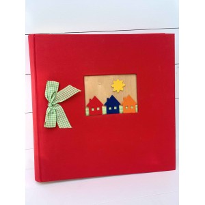 Wish book with red linen